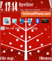 Red Winter tema screenshot