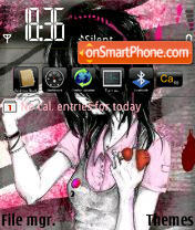 Emo Girl Os9 theme screenshot