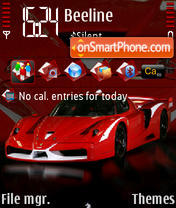 Capture d'écran Ferrari FFX Evo thème