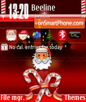 Merry X-mas tema screenshot