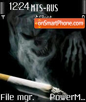 Smoking Is Death es el tema de pantalla
