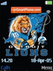 Detroit Lions tema screenshot