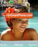 Rihanna At Pool theme screenshot