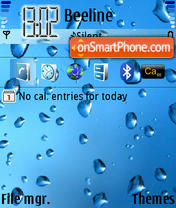 BubblesBlue tema screenshot