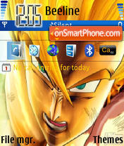 Capture d'écran Dragon Ball Z thème