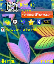 Leaves tema screenshot