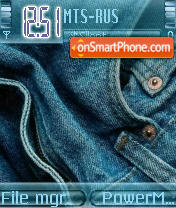Скриншот темы Denim Jeans