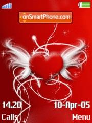 Red Abstract Heart theme screenshot