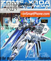 Gundam Freedom tema screenshot