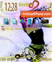 Girl In The Wind II S60V3 theme screenshot