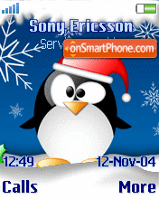 Cute Winter Tux Theme-Screenshot