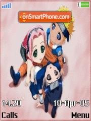 Скриншот темы Chibi Naruto 01