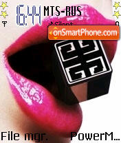 Girl Lips tema screenshot