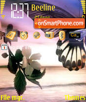 Capture d'écran Peace Butterfly thème