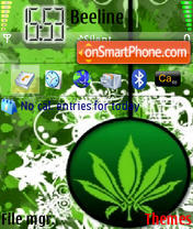 Green Leaf 01 tema screenshot