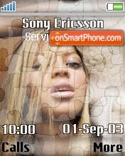 Beyonce Puzzle tema screenshot