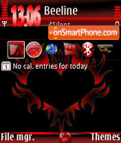 Red Heart ver2 s60v3 es el tema de pantalla