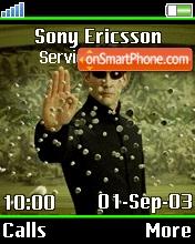 Matrix Reloaded 01 tema screenshot