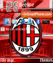 Скриншот темы AC Milan