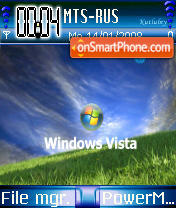 Blue Vista 02 theme screenshot