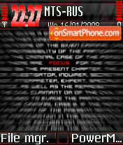 Focus s60v2 tema screenshot