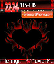 Red Heart Ver2 s60v2 theme screenshot