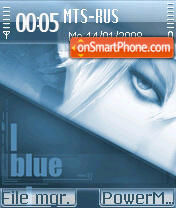 Blue Emotions tema screenshot