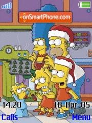 Скриншот темы Homer Family Xmas