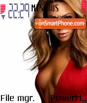 Beyonce Knowles 07 theme screenshot