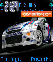Capture d'écran Focus Rally thème