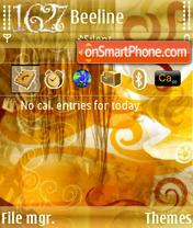 Hair Gold S60v3 tema screenshot