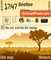 Savana theme screenshot