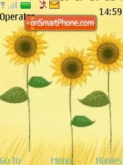 Sunflower es el tema de pantalla