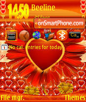 Скриншот темы Love Valentine S60v3