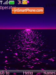 Скриншот темы Purple Sunset Animated