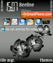 Black Roses theme screenshot