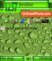 Green Drop s60v3 tema screenshot