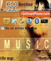 Music Girl tema screenshot