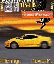 Animated Ferrari 02 tema screenshot