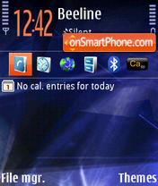 Capture d'écran Nokia Nseries 3 thème