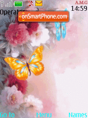 Animated Butterflies tema screenshot