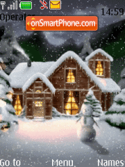 Скриншот темы Animated Snow Home
