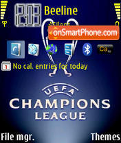 UEFA tema screenshot