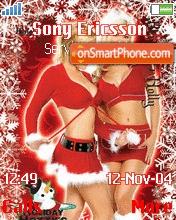 Xmas Babes tema screenshot