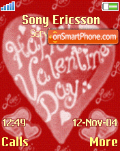 Valentine Wish tema screenshot