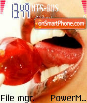 GIRL & LIPS tema screenshot