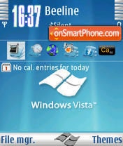 Windows Vista s60v3 tema screenshot