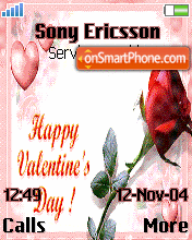 Скриншот темы Happy Valentine 01