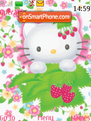 Kitty Loves Berry theme screenshot