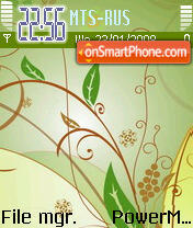 Green Abstract 02 tema screenshot